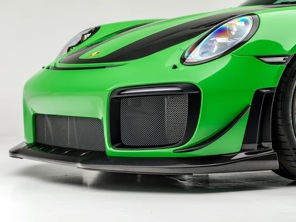 Canard paraurti anteriore in fibra di carbonio lucida. Porsche 991 GT2 dal 2017 al 2019