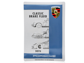 Metal plate – Porsche Classic Brake Fluid - PCG04430501