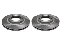 Disco freno anteriore forato (coppia). Porsche 944 Turbo - 95135104100 - 951 351 041 00 rd