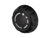 Bouton rotatif GAUCHE pour commande radio PCM. Porsche 987.1 Boxster / 987C.1 Cayman / 997.1 - 95564295100, 95564295200, 99764220100A05, 99764220101A05, 99764220200A05, 99764220201A05 - URO-016926