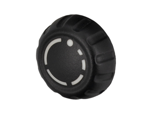 Bouton rotatif GAUCHE pour commande radio PCM. Porsche 987.1 Boxster / 987C.1 Cayman / 997.1 - 95564295100, 95564295200, 99764220100A05, 99764220101A05, 99764220200A05, 99764220201A05 - URO-016926
