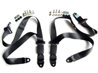 Statische 3-punts heup- en diagonale gordels achter (set van 2). Porsche 356 / 912 / 911 t/m 83 - 47785779570B