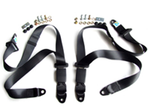 Statische 3-punts heup- en diagonale gordels achter (set van 2). Porsche 356 / 912 / 911 t/m 83 - 47785779570B