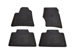 Rubberen vloermattenset (4-delig) - Nieuw, ongebruikt - voor Porsche 955 / 957 Cayenne met stuur links (LHD) - 95504480061