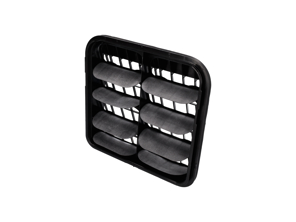 Griglia di ventilazione posteriore da 1/4 ala. Porsche 9YA Cayenne - PAB819181B, PAB819181A, PAB819181
