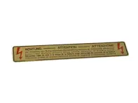 Adesivo di avvertenza batteria. Porsche 928 / 928S - 92870115502