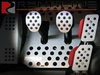 Set di pedali Rennline REV2 3 pezzi Impugnatura in gomma. Porsche 911 / 912 / 914 / 930 / 964 / 993 Manuale - A12.2P60, A122P60