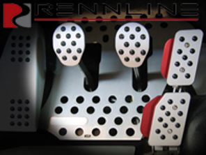 Set di pedali Rennline REV2 3 pezzi Impugnatura in gomma. Porsche 911 / 912 / 914 / 930 / 964 / 993 Manuale - A12.2P60, A122P60