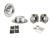Satz Bremssattel, Bremsscheibe und Bremsbeläge hinten. Porsche 911 1969-83 - 91135290700, 91135290800, 90135204114, 91135295003, 91135295005, 91135295004