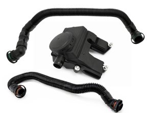 Luft-/Ölabscheider- und Schlauchsatz. Porsche 958 Cayenne S 4.8L (2011–2018) / 970 Panamera 4.8L (2010–2018) - 94810713522, 94810724720, 94810724520