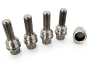 Kit tornillos de bloqueo de ruedas Titanio para Porsche 986/996/997/Cayman - 971698030B, PAF009593, 99736105702, 99736198010, 3608300002, 99736198009, WHT006979A, 3608300002/1, 3608300001/1, 3608300001, 3608300001BLK, 99736120000