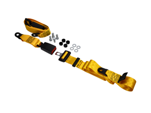 Ceinture abdominale arrière statique à 2 points en jaune (lot de 2). Porsche911 78-89 / 964 / 993 / 968 / 924 / 944 - 47785779570B, 911116