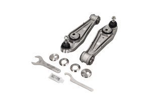 Set draagarm en bussen VERSTELBAAR voorzijde. Porsche 997 / 991 / Boxster / Kaaiman - PF57K-1002, 99134105304, 99734105304, 99134105321