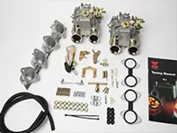 Leistungskit für den Einbau von 2 echten spanischen Weber 34 ICT Vergasern . Porsche 914/4. - PPO204