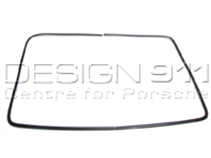 Moulure de lunette arrière en métal, Noir. Porsche 911 Coupé - 9115459110070K, 9115459120070K
