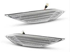 Side repeaters sequential LED with clear lens. Porsche Cayenne 958 - 95863110100, 95863110200