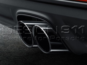 Auspuff Sportendrohre SCHWARZ. Porsche 718 (982) Boxster / 718 (982) Cayman - 98204420011, 98204420010, 98104420010, 98104420011