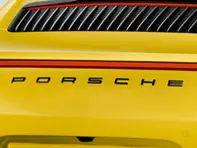 'PORSCHE' Schwarzes Heck-Emblem für Porsche 991.2 - 99104480380041