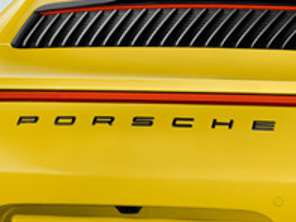 Stemma Posteriore 'PORSCHE' Nero per Porsche 991.2 - 99104480380041