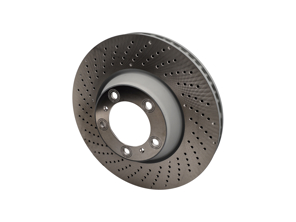 Bremsscheibe vorn, gelocht, Monoblock, 350x34mm. Porsche 996 GT3 / 997 GT3 - 99735140990, 99735141090 - PFL32909, PFR33009