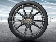 20' 991.2 C4 / C4S 'Carrera S' in PLATIN Alufelgen & Winterreifen Original Porsche - 99104460136