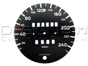 Speedo Scale for Conversion from miles to km/h (250 KM/H) for Porsche 911 75-83 (250KM/H) - 91164150100