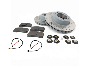Kit dischi freno e pastiglie anteriori. Porsche 964 TURBO 3.6L (OE n. 96535104500 e 96535104600) - 96535104500, 96535104600, 99335194904
