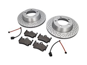 Pack Plaquettes et Disques de Frein ARRIÈRE Porsche 718 Textar - 98735240101, 98735293903, 98160916300