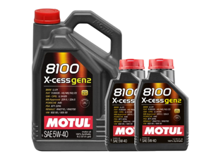 Olio motore MOTUL 8100 X-CESS GEN2 5W-40 7 litri - 109776, 109774