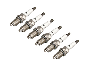 Bougies d'allumage (lot de 6), double iridium. Porsche 997 Turbo et GT2 - 99917010390 - FR6DPP332, Z185, Z185