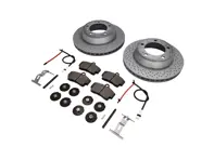 Bremsbeläge und Bremsscheibenpaket HINTEN Porsche 997 C4 Textar - 99635240104, 98635293911, 99661236501