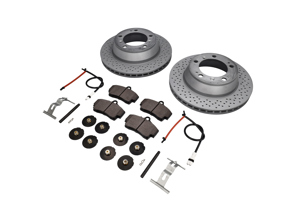 Pack Plaquettes et Disques de Frein ARRIÈRE Porsche 997 C4 Textar - 99635240104, 98635293911, 99661236501