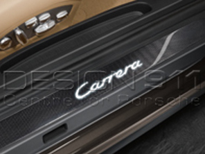 Seitenschwellerleisten in Carbon mit Logo, beleuchtet. Porsche 991 (911) 2014>> - 99104480030, 99104480031, 99104480032, 99104480033, 99104480230, 99104480231, 99104480232, 99104480233, 99104480034, 99104480035, 99104480036, 99104480037, 99104480038