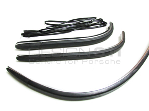 Juego de molduras y gomas de paragolpes delantero y trasero. Porsche 911 1965 en adelante - 90150504650, 90150504651