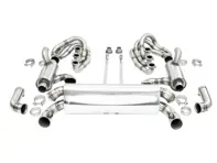 Sistema di scarico sportivo CARGRAPHIC GT Backdate 740 mm, con collettore ID42 GT, con riscaldamento. Porsche 964 Carrera 2/4/RS - 96411104504, 96411104605, 96411104502, 96421103905, 96421103932, 96421104004