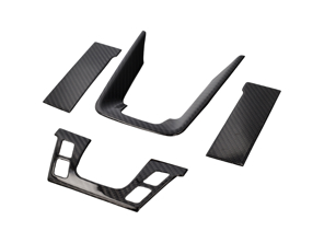 Mittelkonsolenverkleidungssatz in trockenem Carbon. Porsche 992 - ML-ZDH249