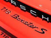 '718 Boxster S' Black Rear Badge for Porsche 718 (982) Boxster - 98204480081041