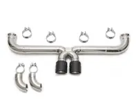 Catback di scarico Competition Race X-Pipe. Porsche 991 GT3 / GT3 RS 2014-2016 - FS.POR.991GT3.CRX, FS.POR.991GT3.CRX.BR, FS.POR.991GT3.CRX.CF