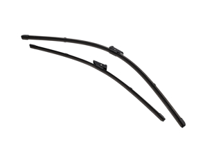Front windscreen wiper blade set, for Right-hand Drive (RHD) cars. Porsche 9J1 / 9J1.2 Taycan 2020>> - 9J1955425AY, 9J1955425CY, 9J1955425EY