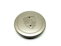 Radzierblende "Fuchs" Weißgold Metallic - metallgeprägtes Wappen für Porsche - 91136103231, 91136103233