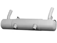 Auspuffendschalldämpfer / Schalldämpfer-Heckkasten. Porsche 356A - 61611101000, 61611101001, 92.321, 92321, 1620600700 - 92.321, 1620600700