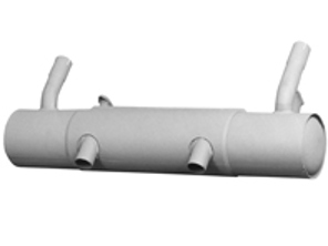 Marmitta di scarico / scatola posteriore del silenziatore. Porsche 356A - 61611101000, 61611101001, 92.321, 92321, 1620600700 - 92.321, 1620600700