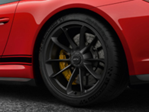 20' 991.2 GT3 en Noir (brillant satiné) Jantes en alliage d'origine Porsche - 99104460310