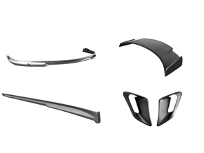 Kit aérodynamique Downforce RS. Porsche 997.1 Turbo - P997.10.7002, P997.10.1020, P997.20.2020, P997.10.3020, P997.10.2025