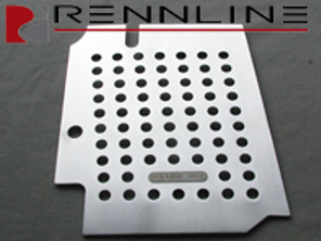 Tablero de piso de aluminio Rennline. Lado del pasajero. Porsche 356A - F12
