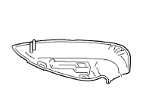 Cubierta del retrovisor exterior, Parte inferior. Porsche 970 Panamera RHD - 97073171901, 97073172001