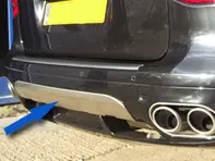 Facelift Embellecedor Inferior Parachoques Trasero Porsche 957 Cayenne