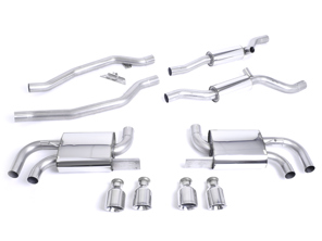Milltek Sportuitlaatsysteem resoneerde (luider). Porsche 958 Cayenne Turbo 4.8L V8 2010-14 - 95811191020, 95811191021, 95811191022, 95811191023 - SSXPO111