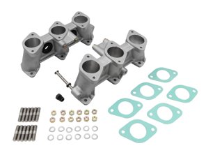 PMO inductie 40x37 mm hoge inlaatspruitstukset voor 40 mm carburateurs. Porsche 911 2.7ltr / 3.0ltr kleine poort CIS cilinderkoppen - PM-O907-0