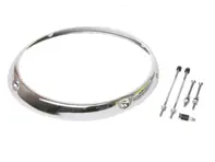 Anello faro cromato. Porsche 911/912/930 68-86 - 90163110204, 91163110204 - URO-007755